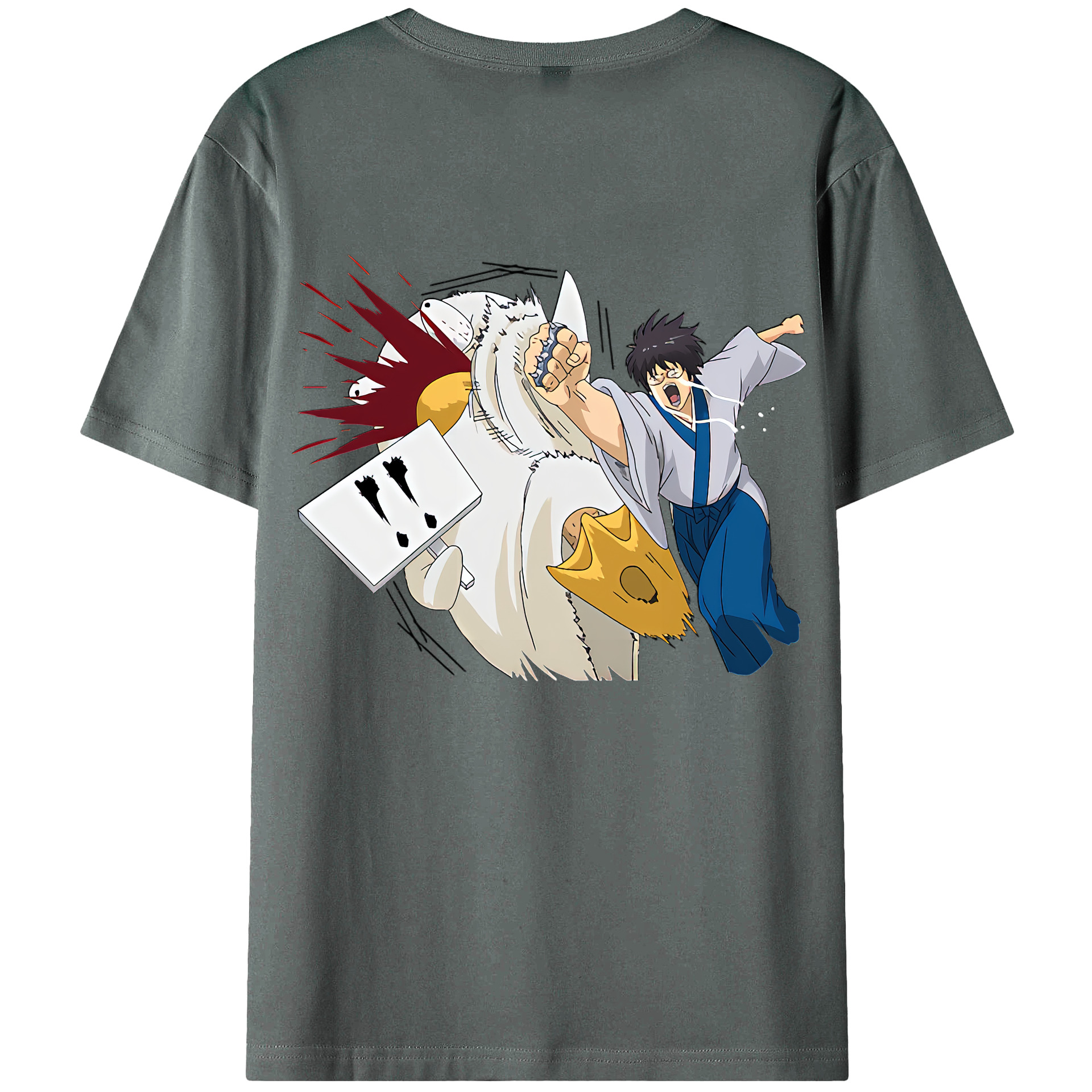 （画像用） ぎんたま 坂田銀時（さかたぎんとき） 神楽 志村新八（しむら しんぱち） GINTAMA Sakata Gintoki Kagura Shimura Shinpachi 綿100％ メンズ半袖Tシャツ（バックプリント） 通気性